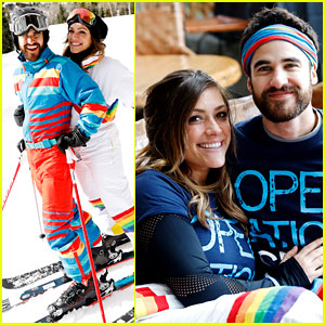 Darren Criss & Mia Swier Hit the Slopes for Operation Smile's Park City Ski Challenge