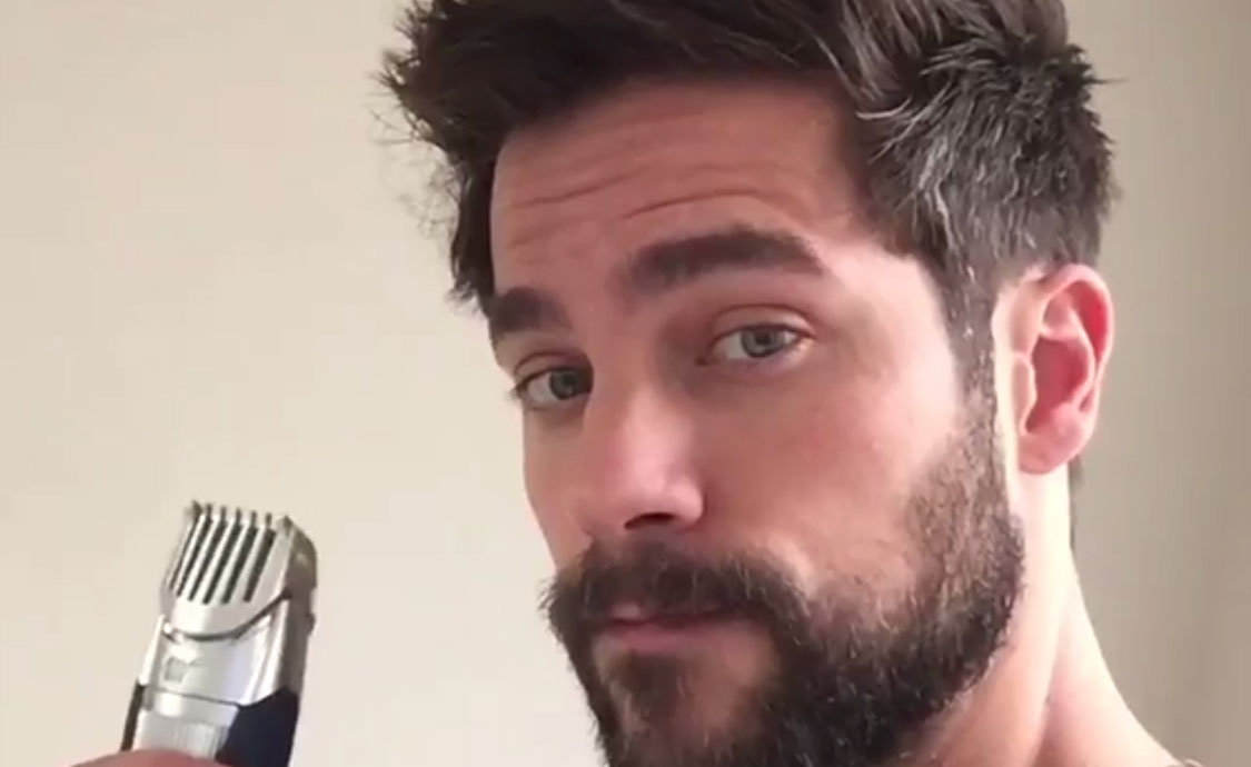 Fifty Shades' Brant Daugherty Takes Fans Inside His Beard Trimming ...