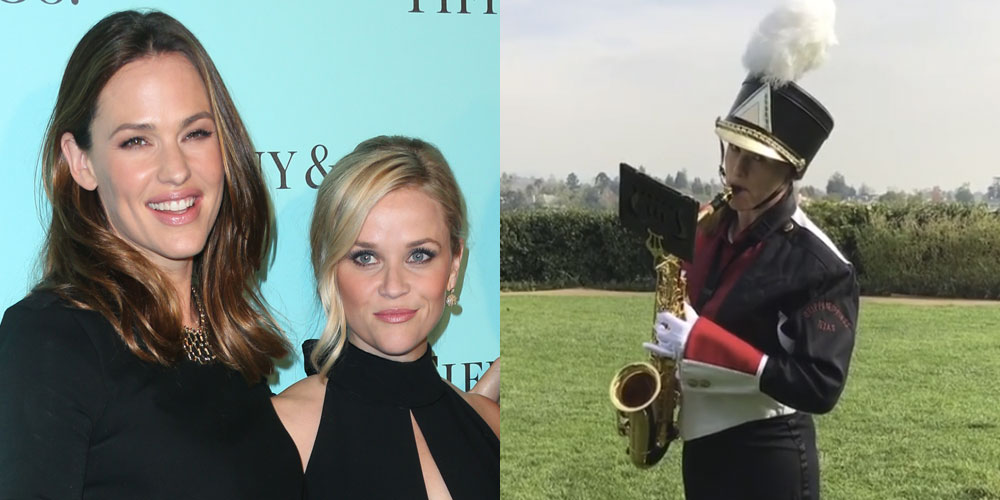 Jennifer Garner Plays ‘Happy Birthday’ on the Saxophone for Reese