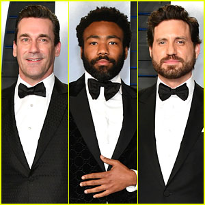 Jon Hamm, Donald Glover, & Edgar Ramirez Suit Up for Vanity Fair's Oscars Party