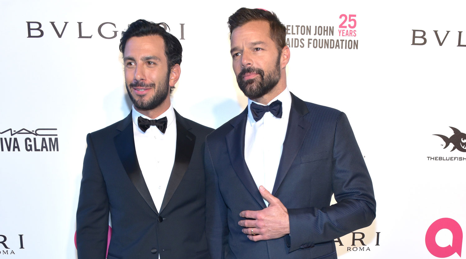 Ricky Martin & Husband Jwan Yosef Couple Up for Elton John’s Oscars Party