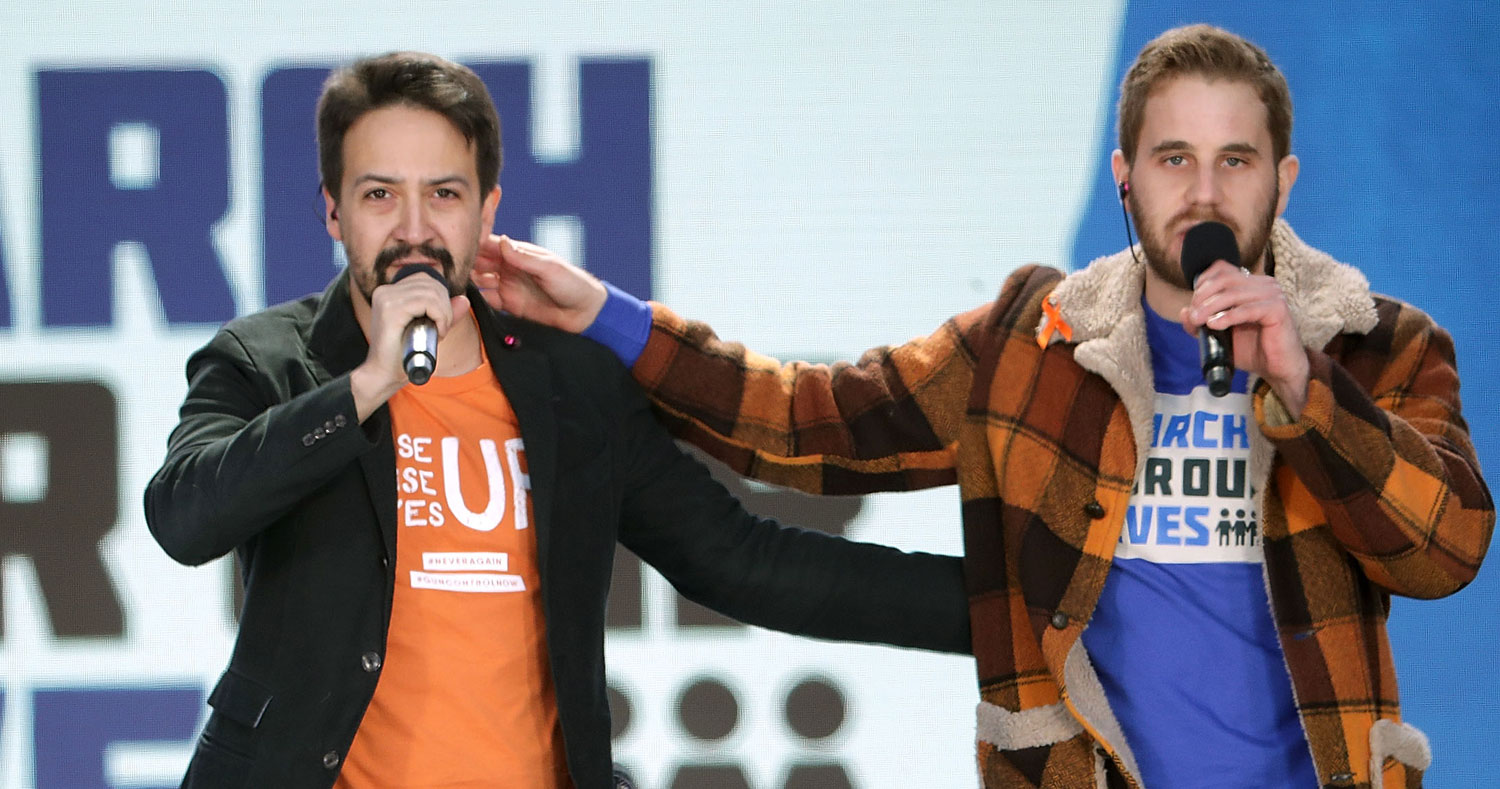 Lin-Manuel Miranda & Ben Platt Perform 'Found / Tonight' at March For ...