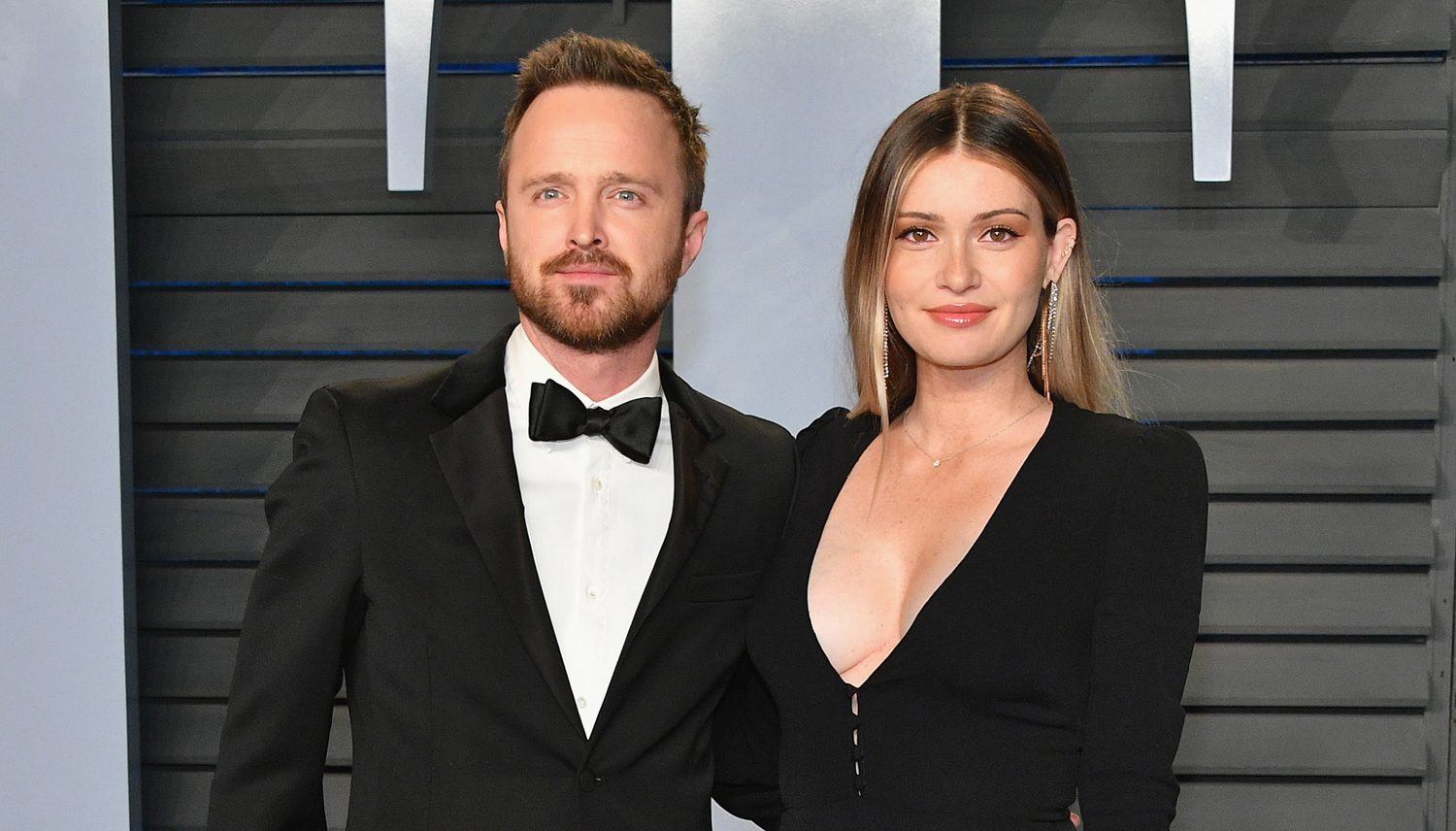 New Parents Aaron Paul & Wife Lauren Enjoy a Night Out at Oscars After