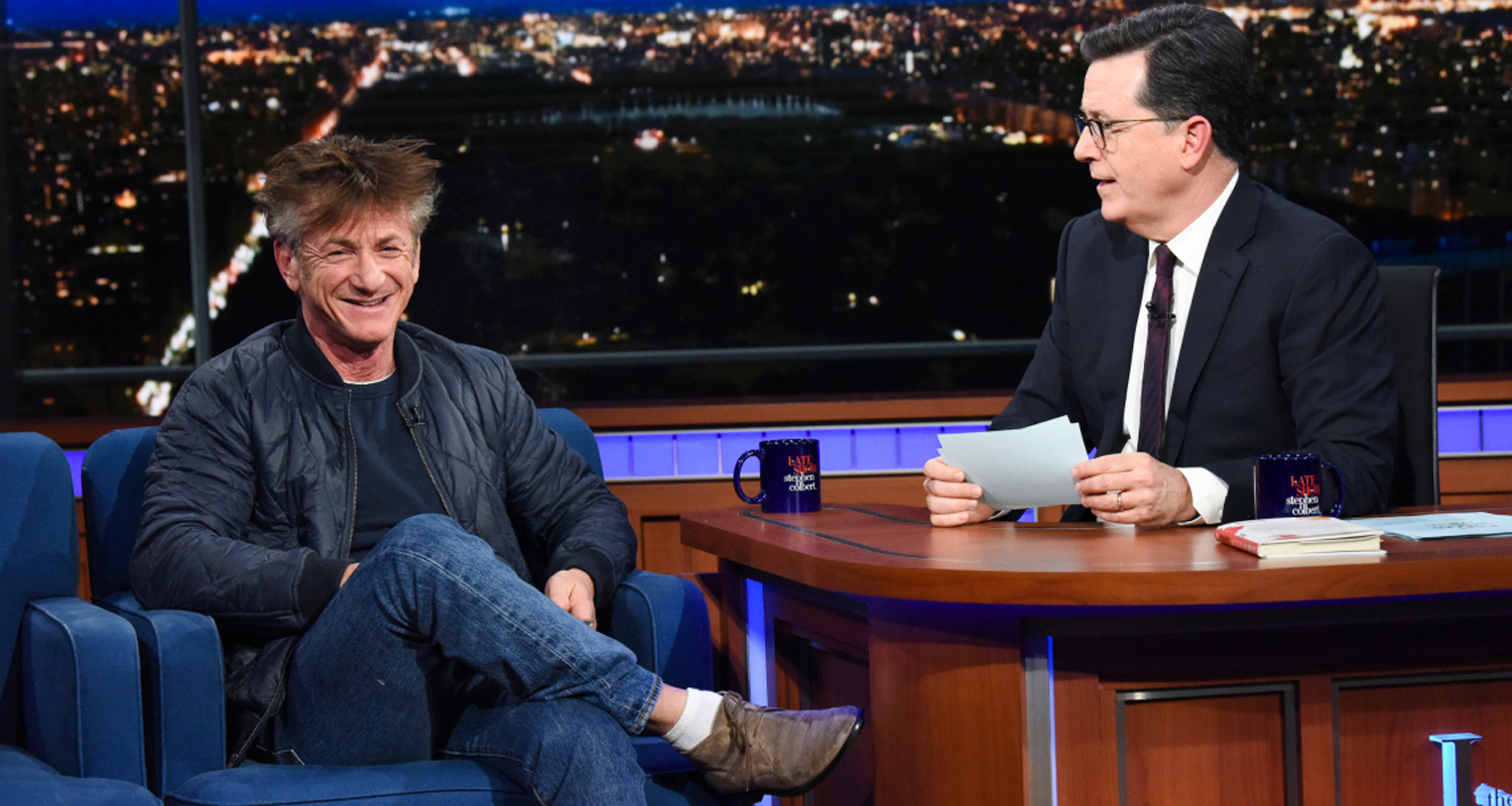 Sean Penn Smokes a Cigarette During ‘Late Show’ Visit While on Ambien
