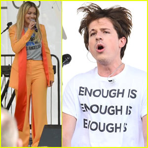 Rita Ora & Charlie Puth Perform at March for Our Lives in LA!