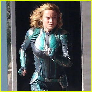 Brie Larson Films a Running Scene for 'Captain Marvel!'