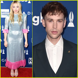 Chloe Moretz & Tommy Dorfman Step Out in Style for GLAAD Media Awards 2018