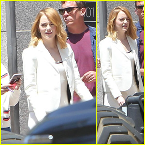 Emma Stone Steps Out After Shooting a Commercial for Louis Vuitton!