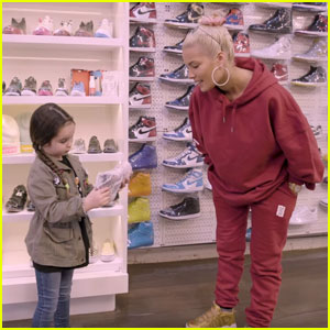 Halsey Goes Sneaker Shopping With Her Littlest Fan - Watch Now!