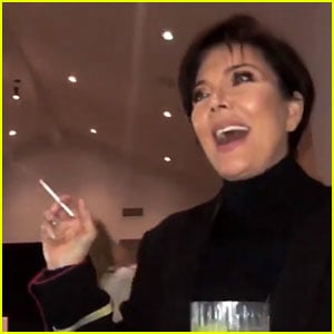 Kris Jenner Smokes a Cigarette, Delivers Speech for Kourtney Kardashian at Her 39th Birthday Party