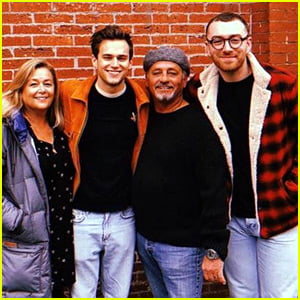 Sam Smith Hangs Out with Boyfriend Brandon Flynn & His Family!