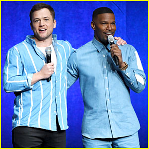 Taron Egerton & Jamie Foxx Rep ‘Robin Hood’ at CinemaCon! | Jamie Foxx