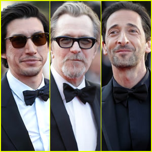 Adam Driver, Gary Oldman, & Adrien Brody Suit Up for Final Day of Cannes 2018!