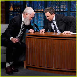David Letterman Gifts Seth Meyers A Tick on 'Late Night'!