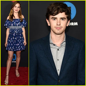 Freddie Highmore & Britt Robertson Promote Second Seasons of Their Shows at ABC Upfronts
