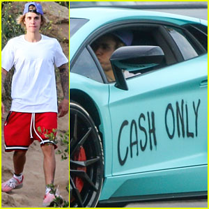 Justin Bieber's Lamborghini Gets Graffiti Artwork