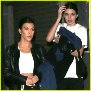 Kourtney Kardashian & Kendall Jenner Check Out Harry Hudson in Concert