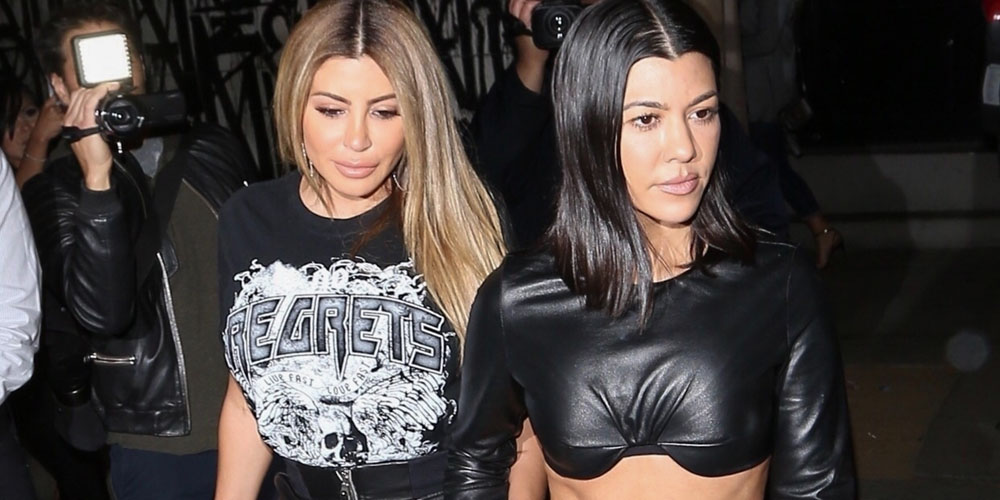 Kourtney Kardashian Shows Off Her Toned Midriff While Hanging With(01)