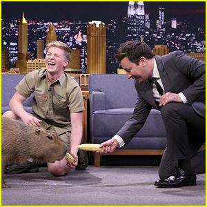 Robert Irwin & Jimmy Fallon Feed Pygmy Goats Named After the Cast of 'Friends'  - Watch Now!