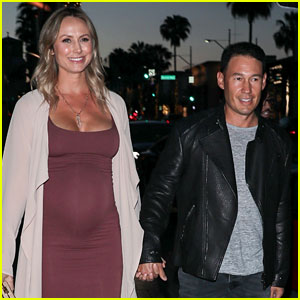 Pregnant Stacy Keibler Shows Off Baby Bump in Form-Fitting Dress!