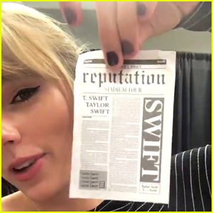 Taylor Swift Shows Off Confetti For Her 'Reputation Tour'!