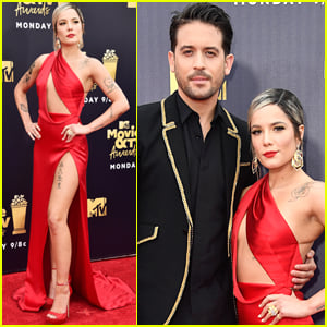 Halsey Cozies Up to G-Eazy at MTV Movie & TV Awards 2018