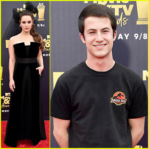 Katherine Langford & Dylan Minnette Join '13 Reasons Why' Cast at MTV Movie & TV Awards 2018!