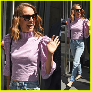 Natalie Portman Is All Smiles While Leaving Sirius XM Studios in NYC!