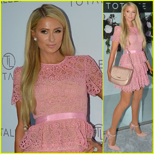 Paris Hilton Looks Pretty in Pink at Totalee Hair Care Store Opening in Beverly Hills