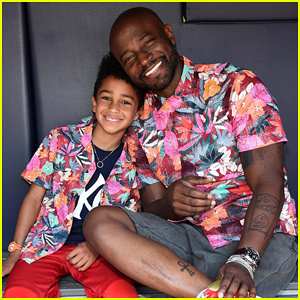 Taye Diggs Celebrates Father's Day with Son Walker at Yankees Game!