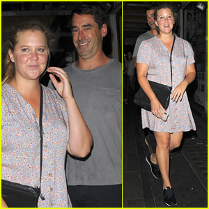 Amy Schumer is Joined by Husband Chris Fischer at Comedy Gig in London!