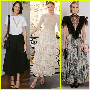 Katie Holmes, Kate Bosworth, & Emma Roberts Look Chic at Christian Dior Dinner