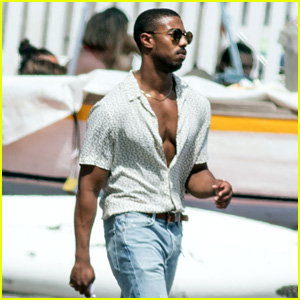 Michael B. Jordan Looks Hot While on Vacation in Italy!