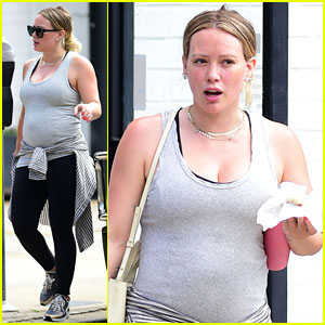 Pregnant Hilary Duff Braves the Heatwave for a Workout!