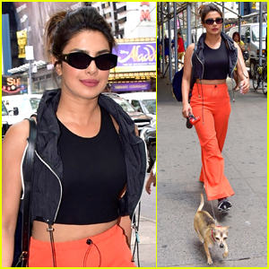 Priyanka Chopra Takes Her Little Pup Diana for a Walk in NYC!