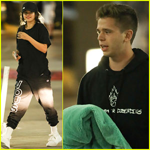 Selena Gomez & Caleb Stevens Enjoy Night Out With Their Friends