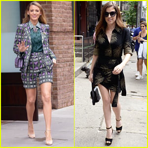 Blake Lively & Anna Kendrick Look So Stylish Promoting 'A Simple Favor' in NYC!