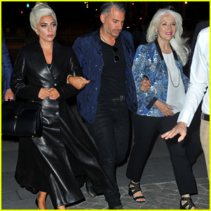 Lady Gaga Visits The Louvre With Boyfriend Christian Carino & Her Mom!
