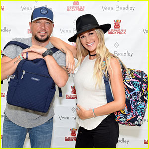Jason Aldean & Pregnant Wife Brittany Host Vera Bradley x Blessings in a Backpack Elementary School Charity Event