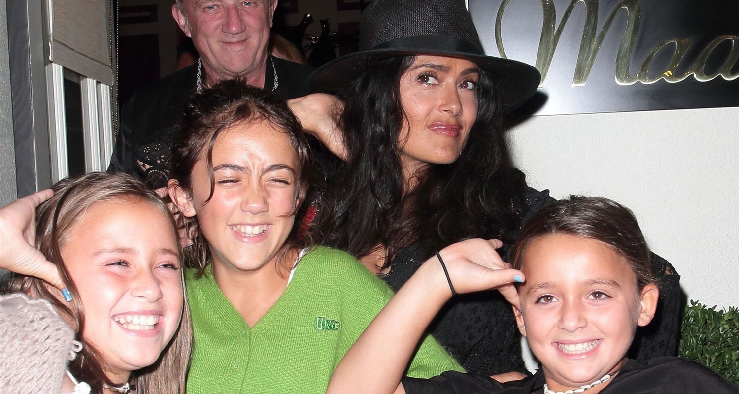 Salma Hayek & Daughter Valentina Strike a Pose After Dinner! Francois