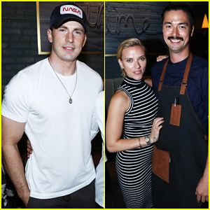 Chris Evans & Scarlett Johansson Celebrate 'Avengers: Infinity War' Director Joe Russo's New L.A. Restaurant!