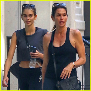Cindy Crawford & Kaia Gerber Keep Fit with a Mother-Daughter Workout