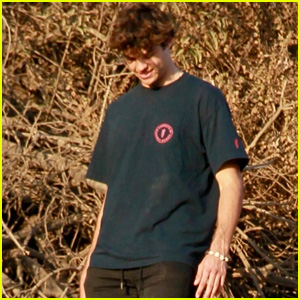 Noah Centineo Enjoys a Barefoot Hiking Challenge With Friends!