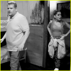 Ariana Grande Does a Terrifying Escape Room with James Corden - Watch Now!