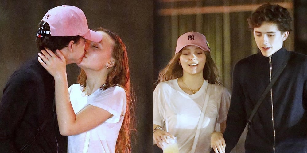 Timothee Chalamet & LilyRose Depp Kiss in New Photos, Confirm Their