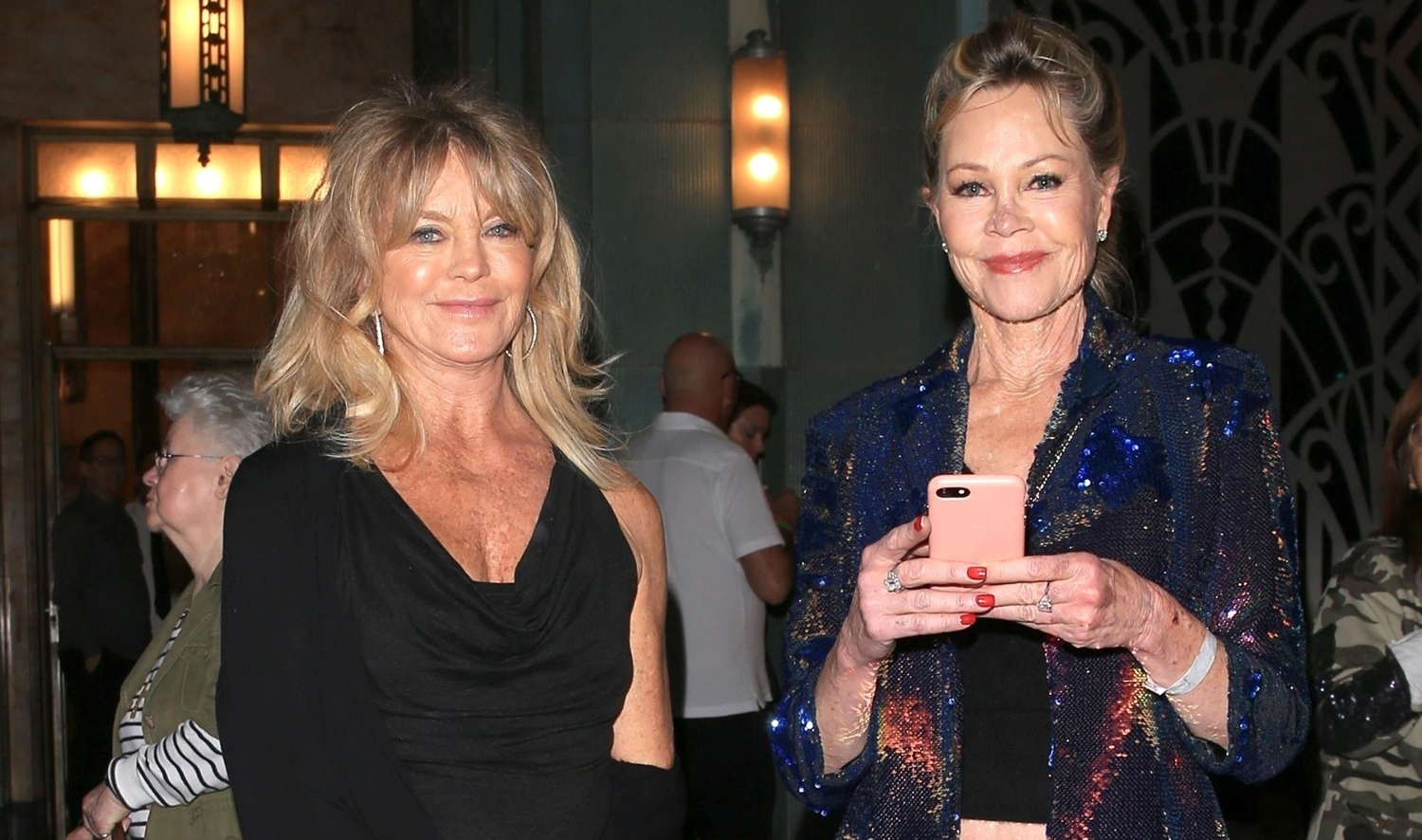 Goldie Hawn & Melanie Griffith Check Out a Concert Together! Goldie