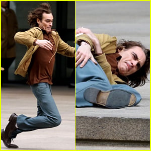 Joaquin Phoenix Takes a Big Fall While Filming 'Joker' Movie