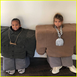 Kim & Kourtney Kardashian's Kids Dress Up as Kanye West & Lil Pump for Halloween!