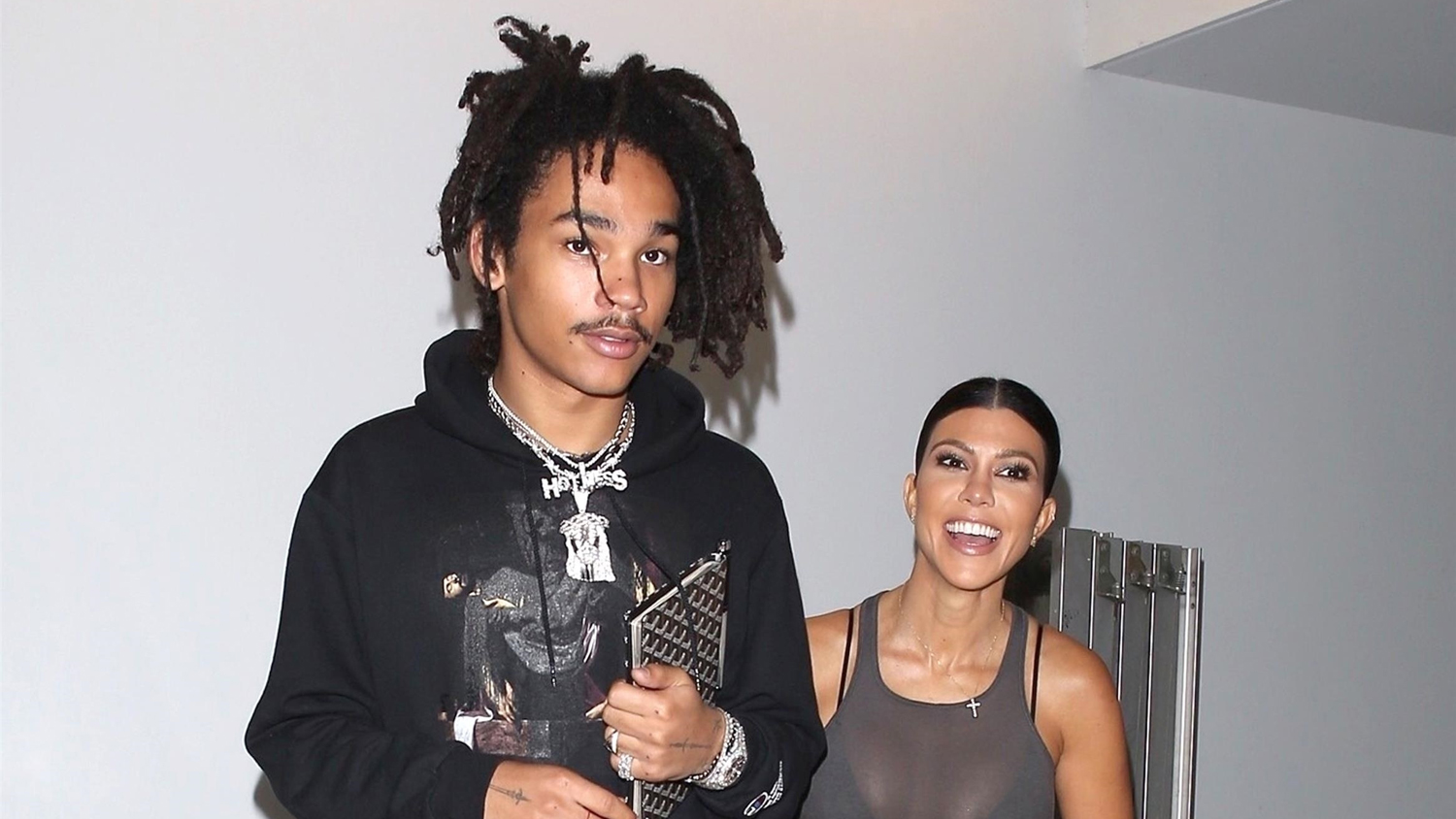 Kourtney Kardashian Visits a Gallery with Rumored Boyfriend Luka Sabbat