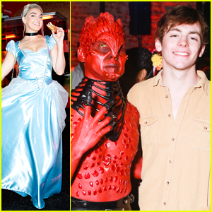 Ross Lynch & Sister Rydel Enjoy Carl's Jr. Burgers at Just Jared's Halloween Party!